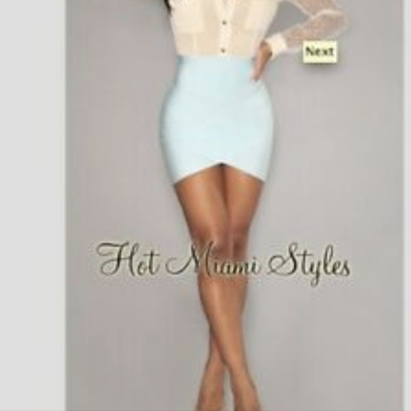 Bandage skirt baby blue - Picture 3 of 12